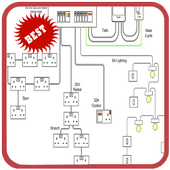 Electrical Circuit Diagram House Wiring icon