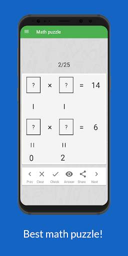 Math puzzle:math riddles games screenshot 1