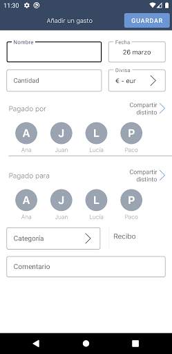 Dividir gastos entre amigos - Compartir costes screenshot 7
