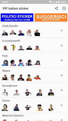VIP italiani sticker per WhatsApp - WAStickerApps screenshot 2
