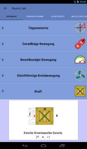 Physik Formeln - Physics Calc screenshot 9