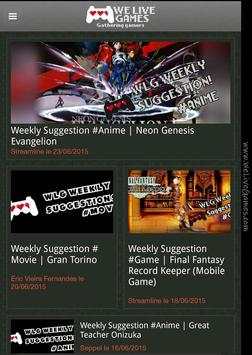 We Live Games The App screenshot 1
