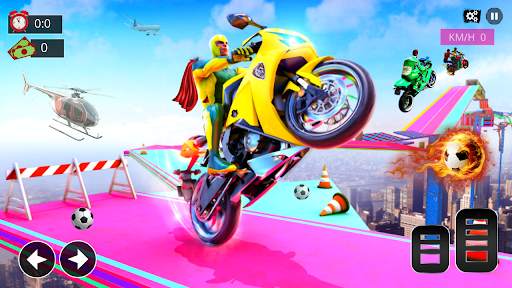 Super Hero Bike Mega Ramp 2021 _ Racing Simulator screenshot 2