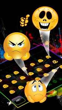 Glossy Colorful Skull Keyboard Theme स्क्रीनशॉट 3