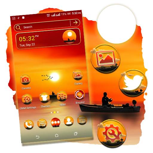 Sunset Launcher Theme 1.0.0
