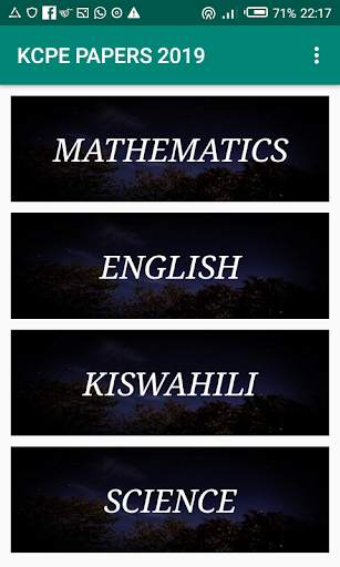 KCPE PAST PAPERS WITH ANSWERS скриншот 3