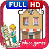 COLORING HOME GAME icon