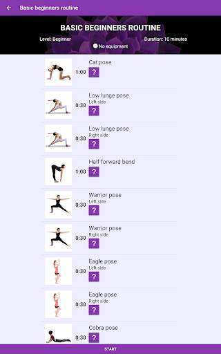 Yoga workout - Free yoga videos and workouts screenshot 13