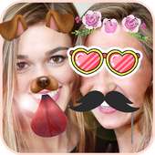 Animal face sticker photo editor logo