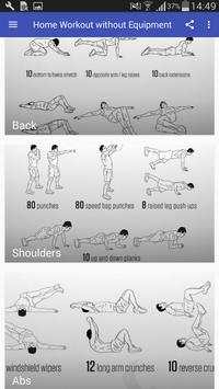 Home Workout without Equipment screenshot 2