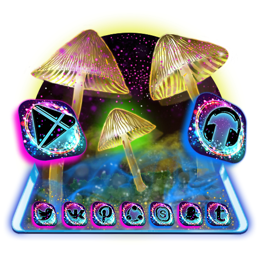 Glowing Mushroom Theme Launcher icon