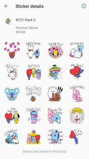 New Sticker BT21 for WAStickerApps screenshot 2