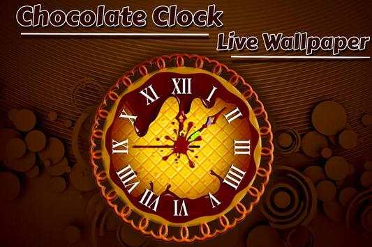 chocolate clock live wallpaper in lock screen screenshot 3