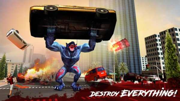 The Angry Wolf Simulator : Werewolf Games screenshot 2