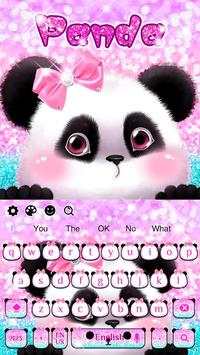 Pink Cute Panda Keyboard screenshot 4