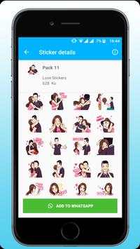 Love Couple Stickers For Whatsapp - WAStickerApps screenshot 6