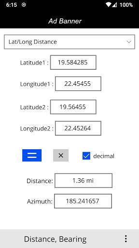 Distance & Bearing screenshot 3