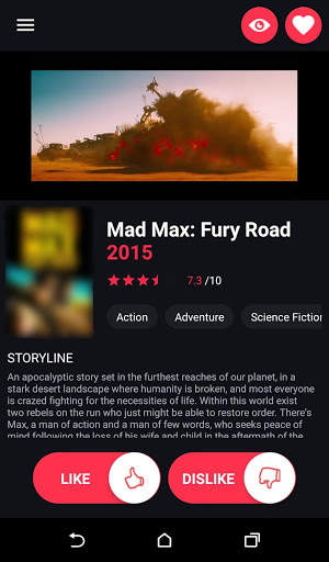 Moovy - Movie Suggestions screenshot 1