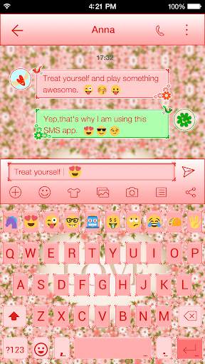 Love Flower Emoji Keyboard screenshot 4