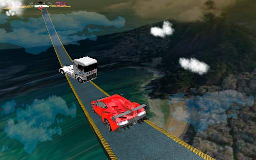 Racing Car:Impossible Tracks Sky Adventure 3D screenshot 2