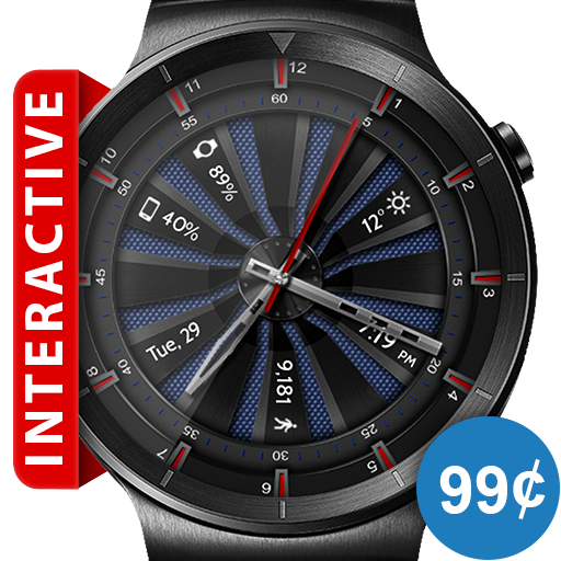 Mesh Turbine HD Watch Face &amp; Clock Widget icon