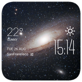 Galaxy2 weather widget/clock icon