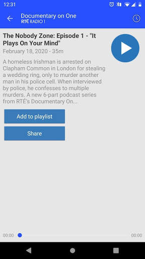 RTÉ Radio Documentary on One screenshot 2