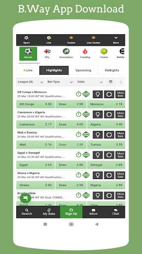 Mobile App for Betway screenshot 1