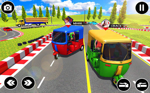 Rickshaw Driving Tuk Tuk Game screenshot 3