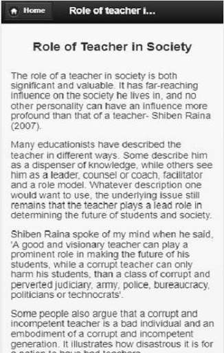 Role of teaching in society screenshot 3