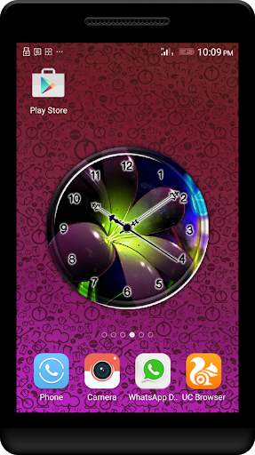 Neon Clock Live Wallpaper screenshot 3