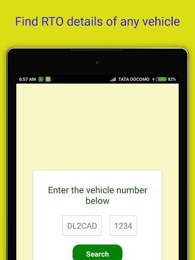 Vehicle registration details screenshot 6