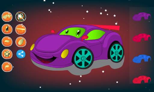 Car coloring and dress up screenshot 1