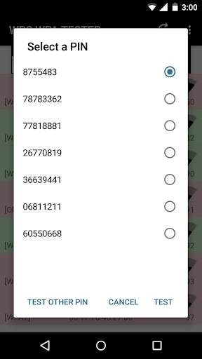 WPS WPA PIN TESTER screenshot 4