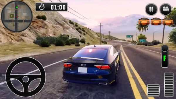 City Driving Audi Car Simulator screenshot 3