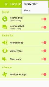 Flash On Call (SMS Alerts) – Incoming Flashlight screenshot 3
