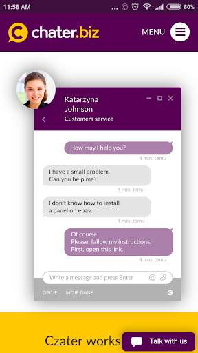 Live chat for website - Chater.biz screenshot 2