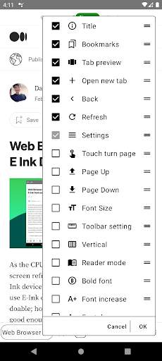 EinkBro - Fast & Light Browser screenshot 3