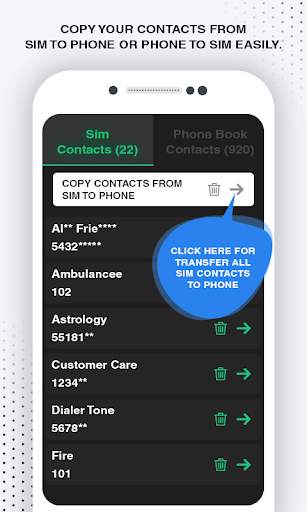Sim & Contact Details screenshot 3
