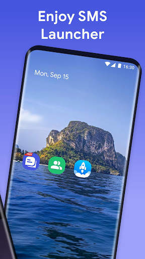 Messenger - SMS Launcher, Home screenshot 6
