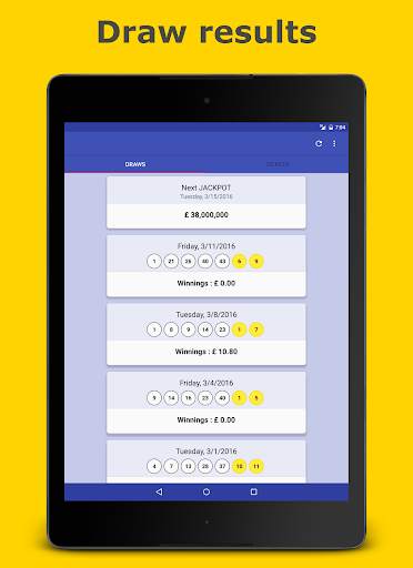 Results for Euromillions screenshot 1