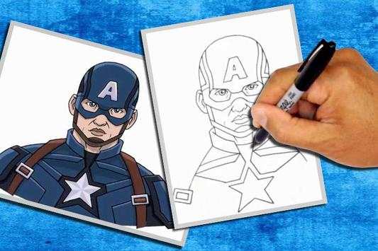 How to Draw Captain America screenshot 2