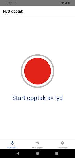 Nettskjema-Diktafon screenshot 2