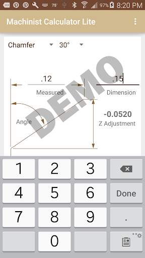 Machinist Calculator Lite 5 تصوير الشاشة