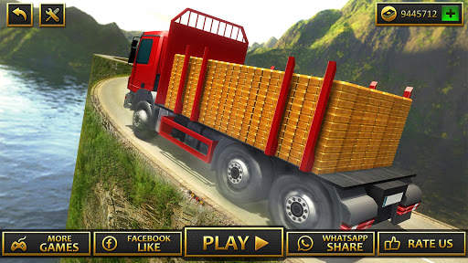 Bergauf Gold Transporter LKW fahren screenshot 15