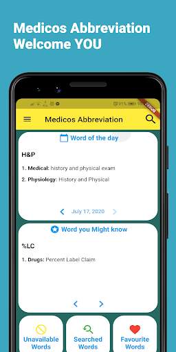 Medicos Abbreviation :Medical Short Form Offline screenshot 1