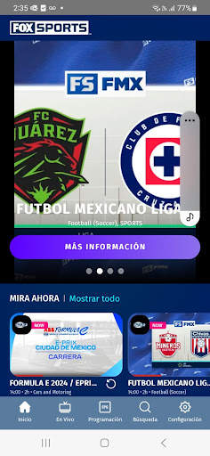 FOX Sports MX 3 تصوير الشاشة