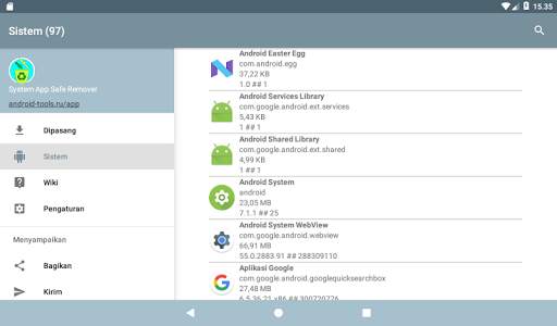Pengelola aplikasi sistem screenshot 12
