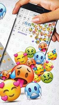 Cute Emoji Gravity Keyboard Theme screenshot 3