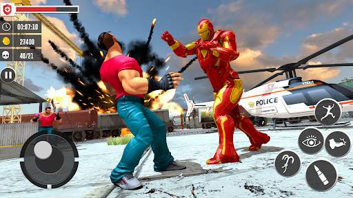 Flying Iron Hero: Rope Iron Superhero Action Games screenshot 4